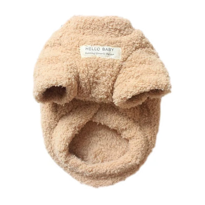 Plush Winter Dog Sweater - Warm and Soft Coat for Small to Medium Dogs and Cats, Ideal for Chihuahuas and Teddy Breeds