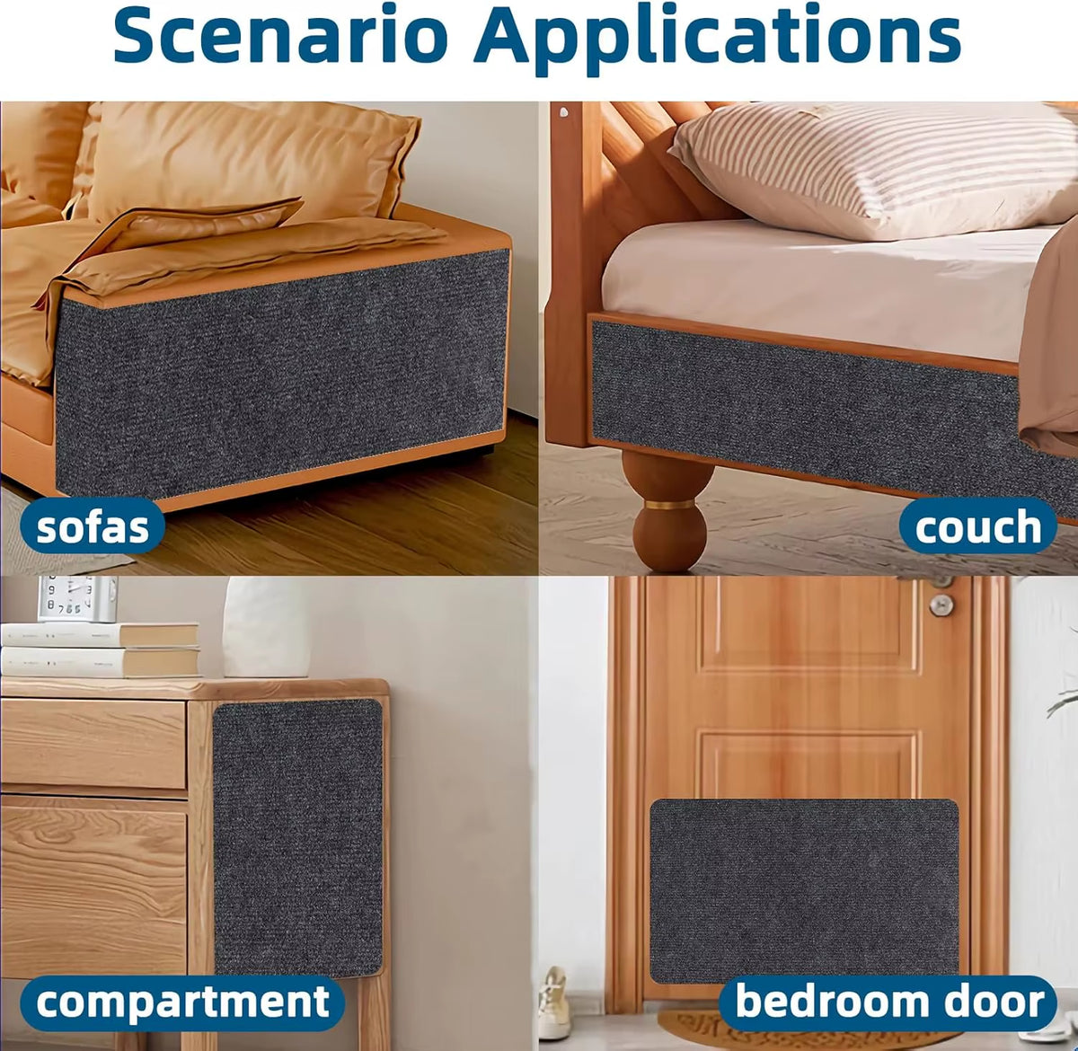 Self-Adhesive Cat Scratch Protection Mat for Sofas - Durable Climbing Frame and Scratching Board for Cats