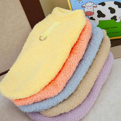 Plush Winter Dog Sweater - Warm and Soft Coat for Small to Medium Dogs and Cats, Ideal for Chihuahuas and Teddy Breeds