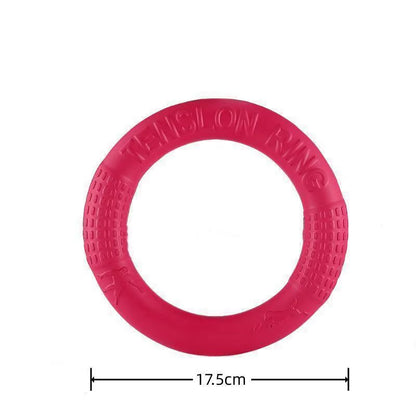 Orange EVA Dog Flying Disk Training Ring - Durable Interactive Toy for Dogs