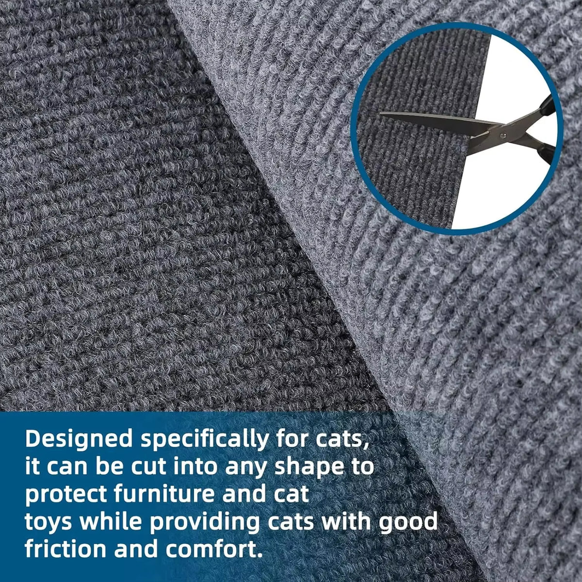Self-Adhesive Cat Scratch Protection Mat for Sofas - Durable Climbing Frame and Scratching Board for Cats