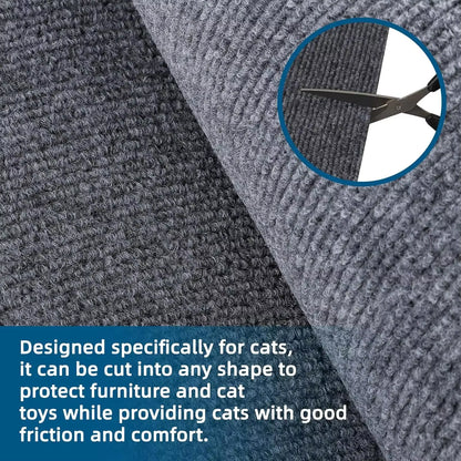 Self-Adhesive Cat Scratch Protection Mat for Sofas - Durable Climbing Frame and Scratching Board for Cats