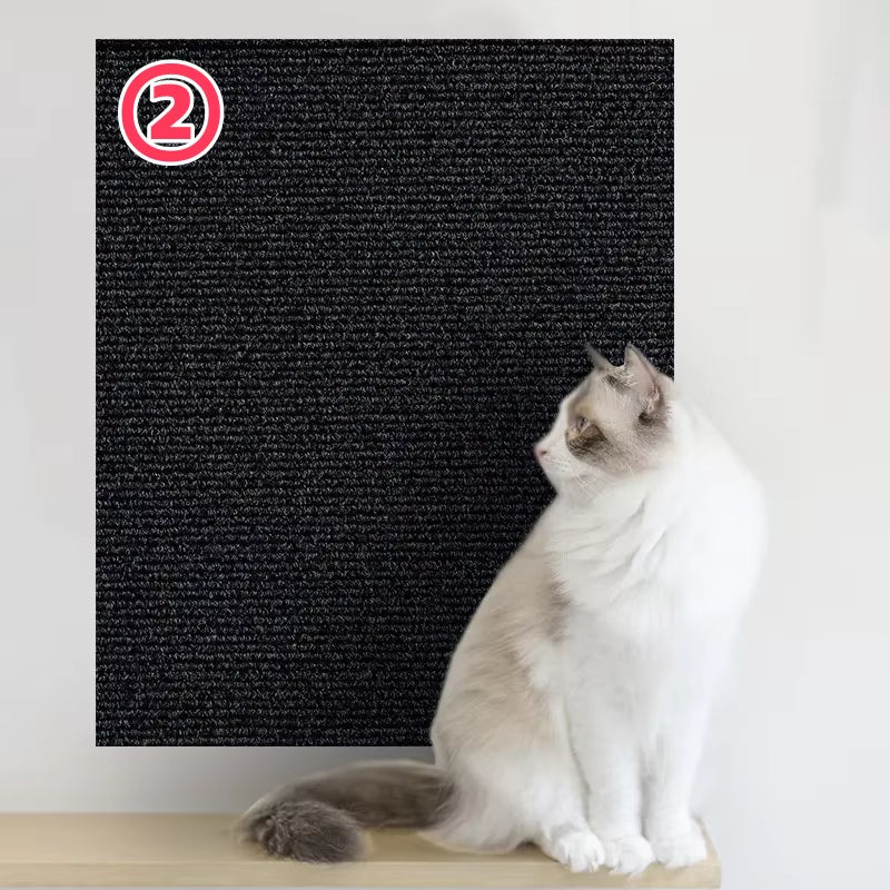 Self-Adhesive Cat Scratch Protection Mat for Sofas - Durable Climbing Frame and Scratching Board for Cats
