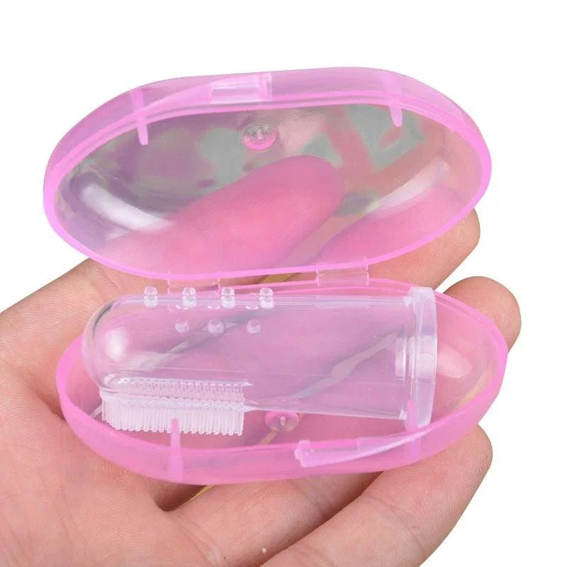 Pet Finger Toothbrush – Soft Silicone Teeth Cleaning Brush for Dogs & Cats