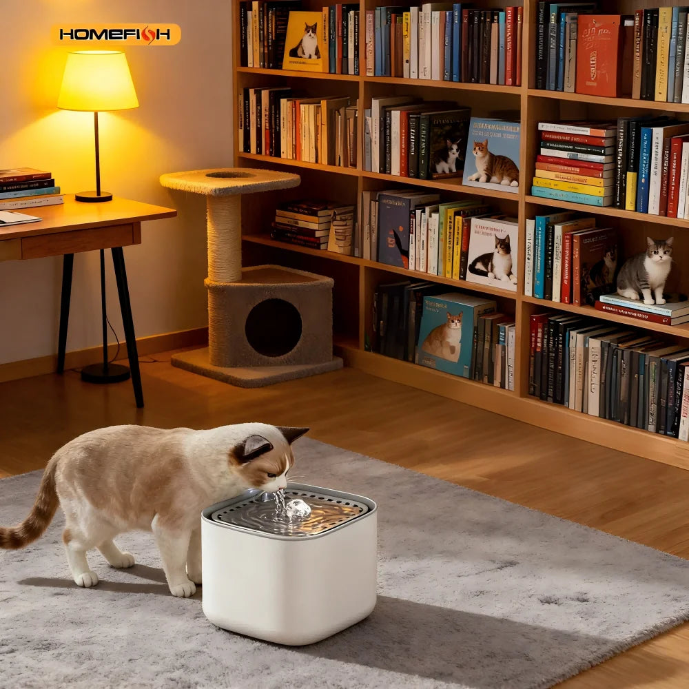 3L Cat Water Fountain – Automatic Filtered Drinking Dispenser