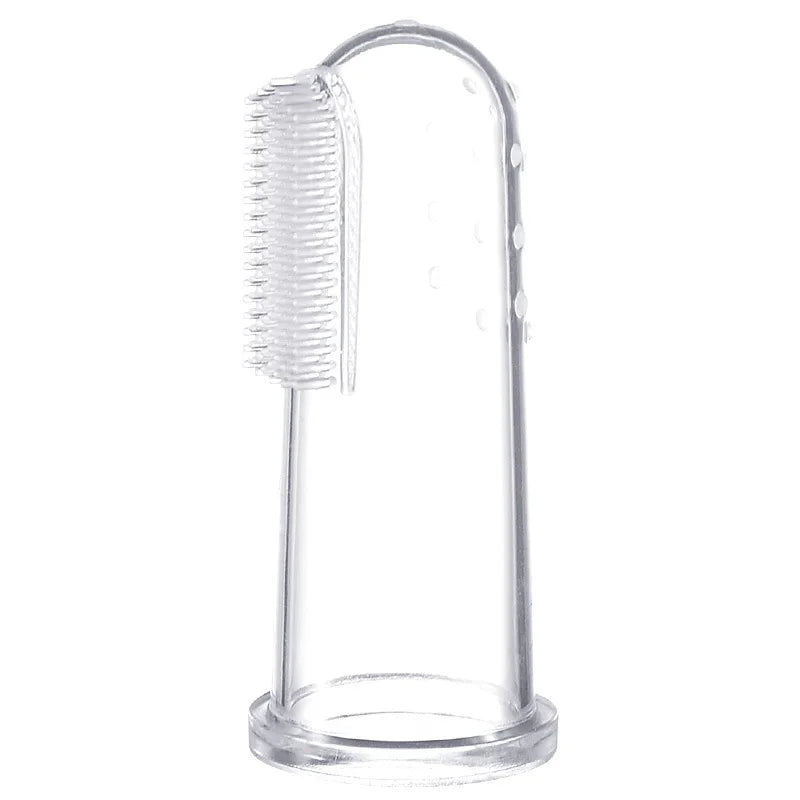 Pet Finger Toothbrush – Soft Silicone Teeth Cleaning Brush for Dogs & Cats