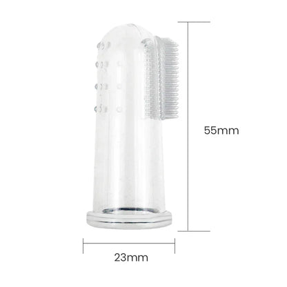 Pet Finger Toothbrush – Soft Silicone Teeth Cleaning Brush for Dogs & Cats