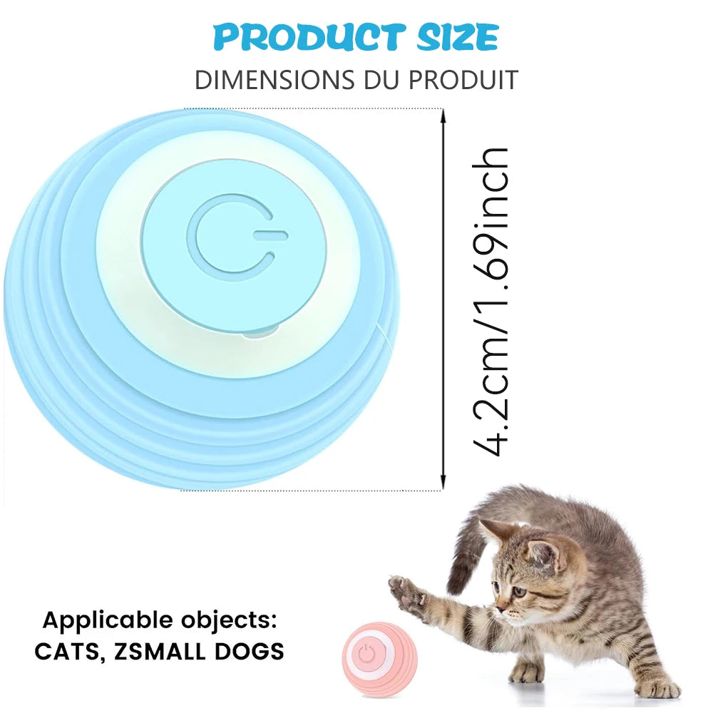Interactive Electric Rolling Ball for Cats - Smart Rotating Toy and Game Accessory