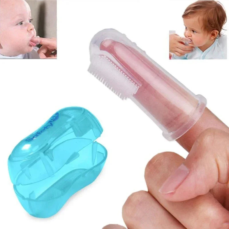 Pet Finger Toothbrush – Soft Silicone Teeth Cleaning Brush for Dogs & Cats