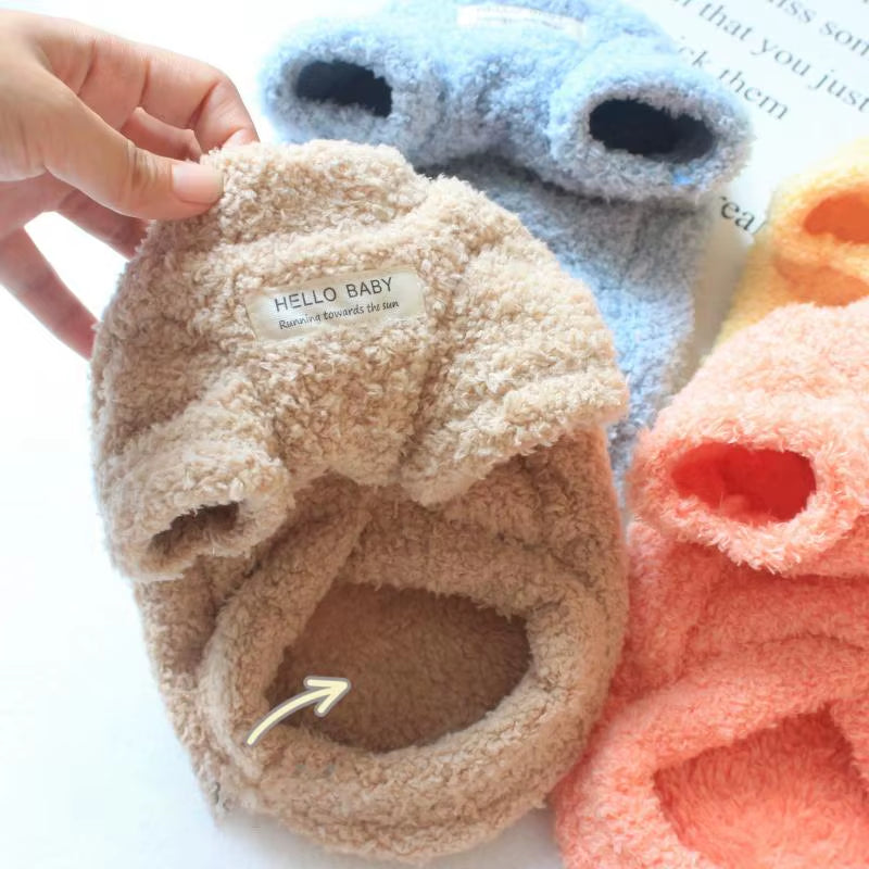 Plush Winter Dog Sweater - Warm and Soft Coat for Small to Medium Dogs and Cats, Ideal for Chihuahuas and Teddy Breeds