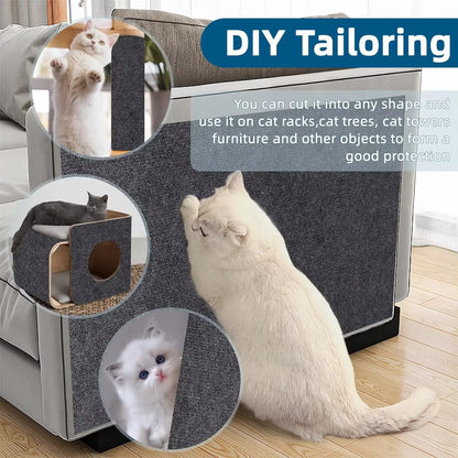 Self-Adhesive Cat Scratch Protection Mat for Sofas - Durable Climbing Frame and Scratching Board for Cats