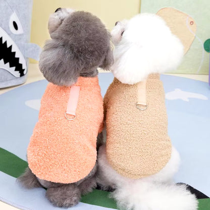 Plush Winter Dog Sweater - Warm and Soft Coat for Small to Medium Dogs and Cats, Ideal for Chihuahuas and Teddy Breeds