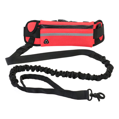 Hands-Free Dog Leash Belt – Shock-Absorbing Running Lead with Phone Pocket