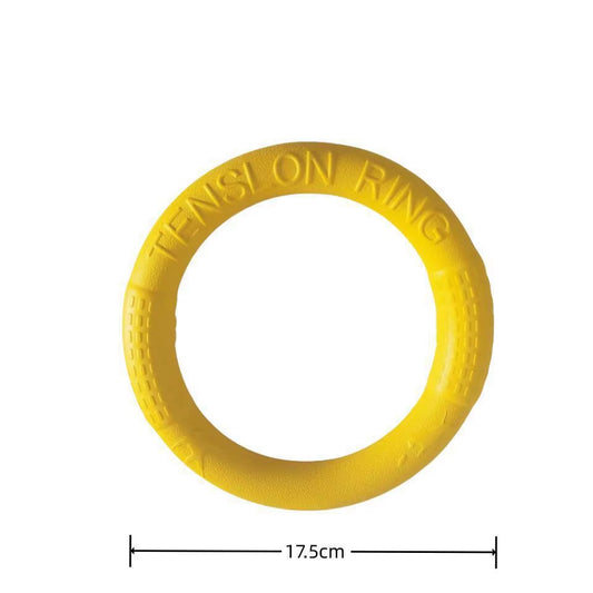 Orange EVA Dog Flying Disk Training Ring - Durable Interactive Toy for Dogs